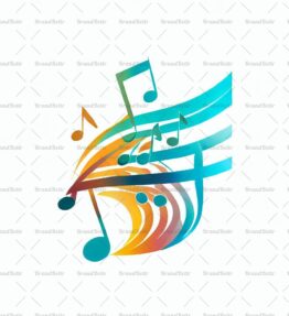 Abstrakte Musiknoten